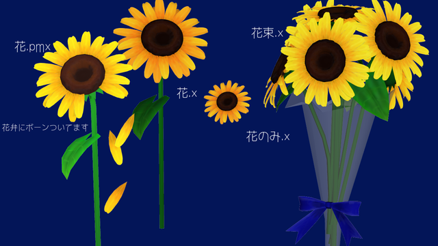 ひまわりの花束