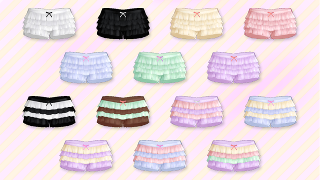 フリルの見せパンツ