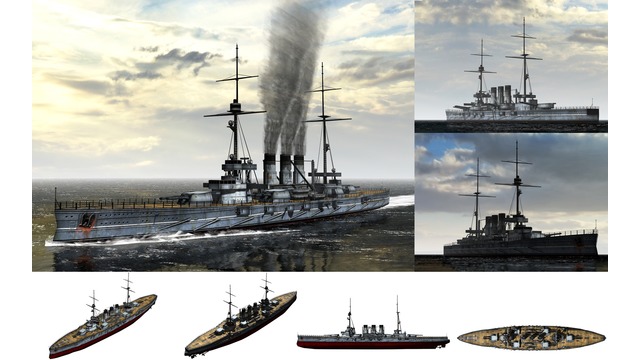 MMD用モブ弩級戦艦1910セット