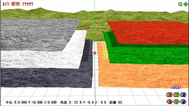山っぽい何かと水面03