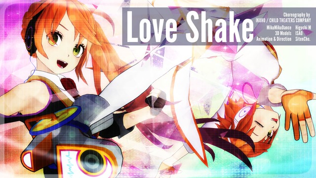 【mmd】love Shake 【モーション配布】 Bowlroll