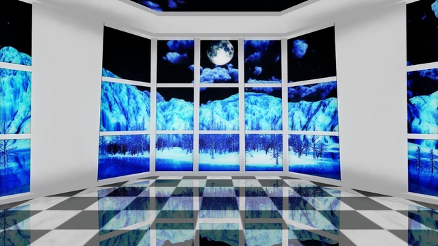 ステージ(冬山の夜) VOL.ST24