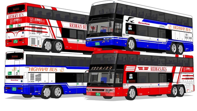 aero kingモデル用テクスチャ京阪、JR東海