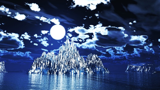 スカイドーム(月夜の氷山) VOL.KK8