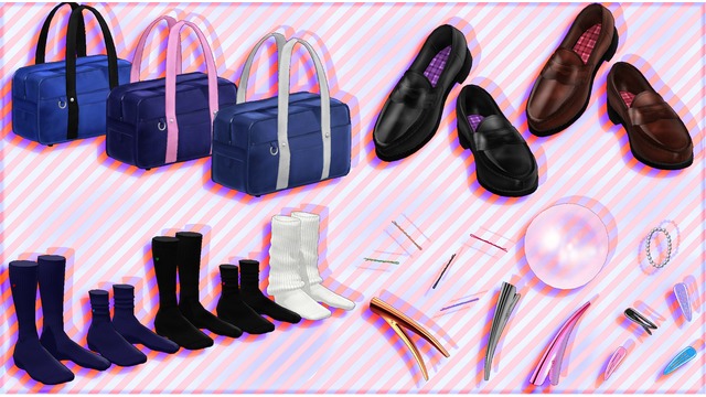 なりきりJKスクバ＆足元セット