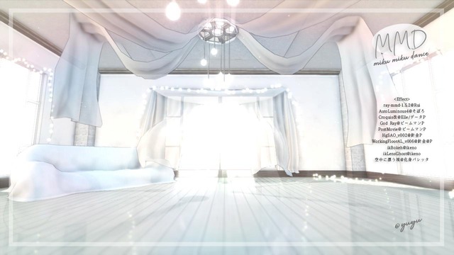 カーテンのある部屋Vr.04(MMDステージ)