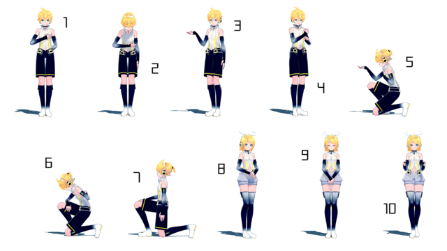 【MMDポーズ配布】ポーズ20
