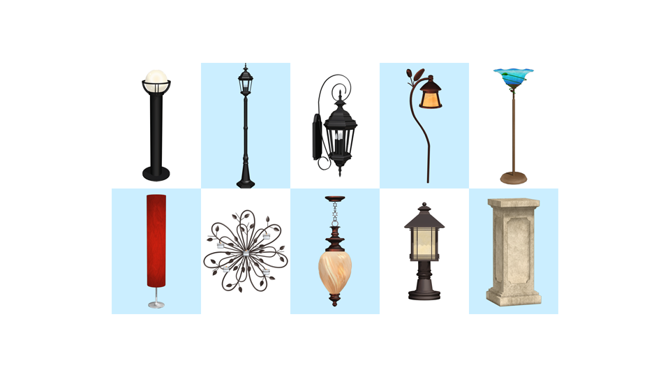 ランプ９種と台座 ver1.01