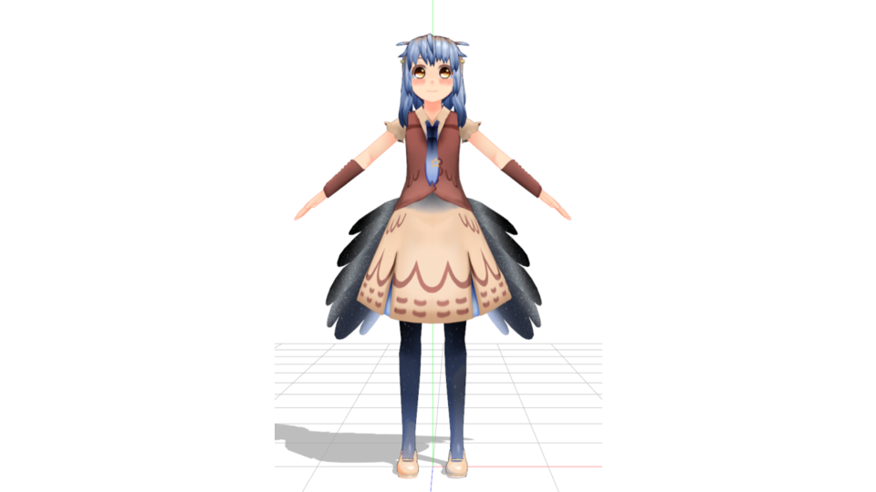 【MMD】ぱおぱお式綴よだか