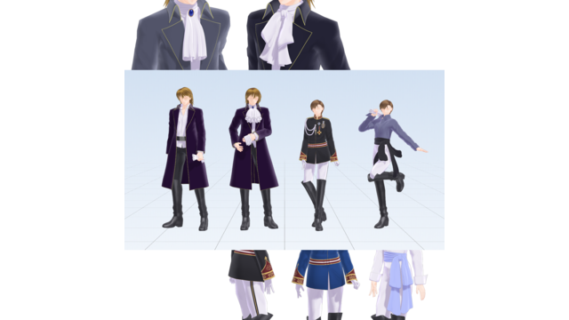 閣下と殿下衣装 Lord and Prince MMD cos