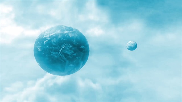 惑星と流れ行く雲