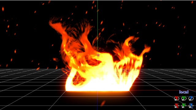 Curlエフェクト用設定サンプル(炎系)