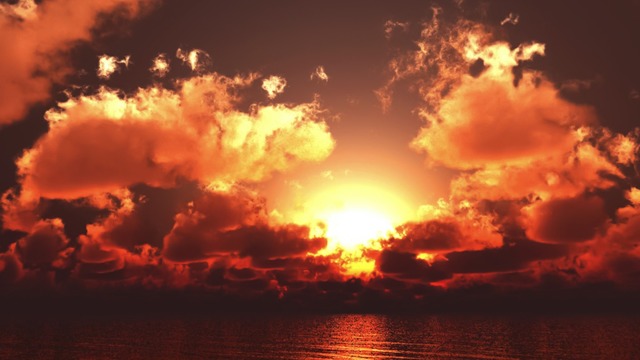 スカイドーム(べっ甲色の夕焼け) VOL.VV4