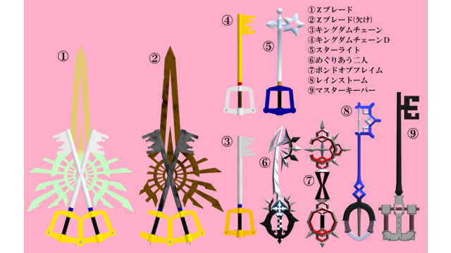 キーブレード詰め合わせ