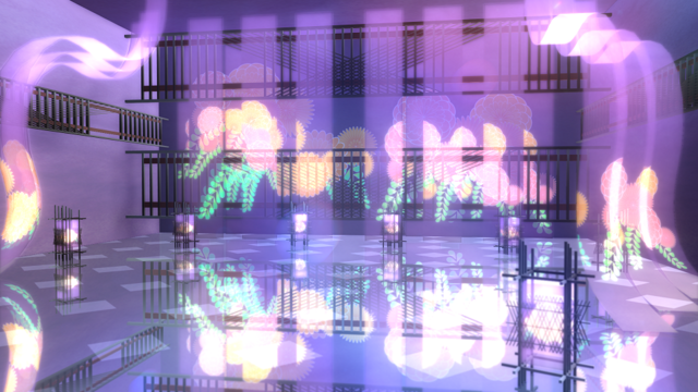 和風ステージ（紫）