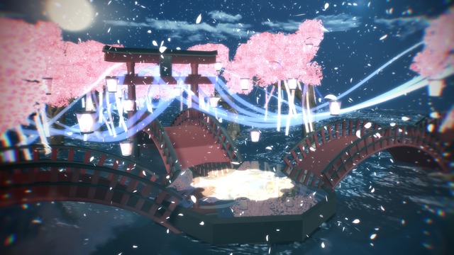 桃の花ステージ