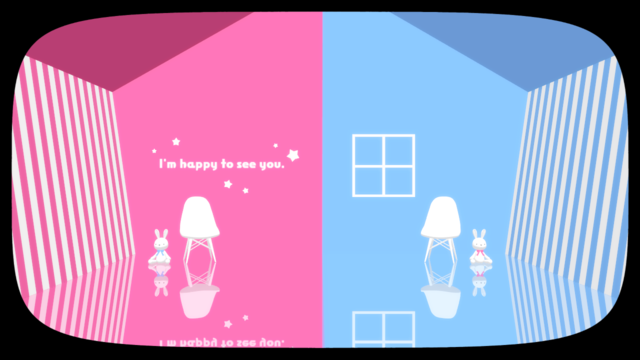 バイカラーのステージ