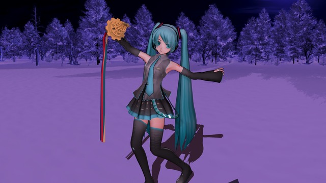 雪花繚乱歌唱モーション