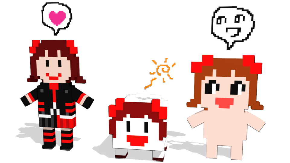 ドット絵風モデル
