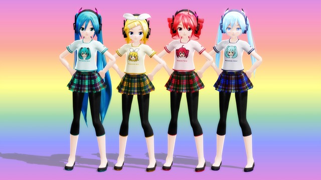 フリーTシャツ用・こるねさん作イラスト付きスペシャルテクスチャ