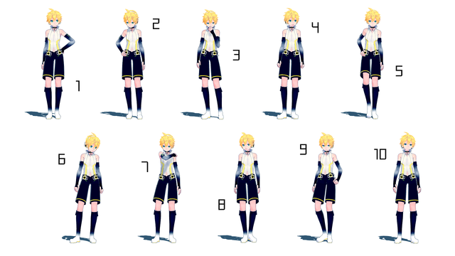 【MMDポーズ配布】ポーズ16