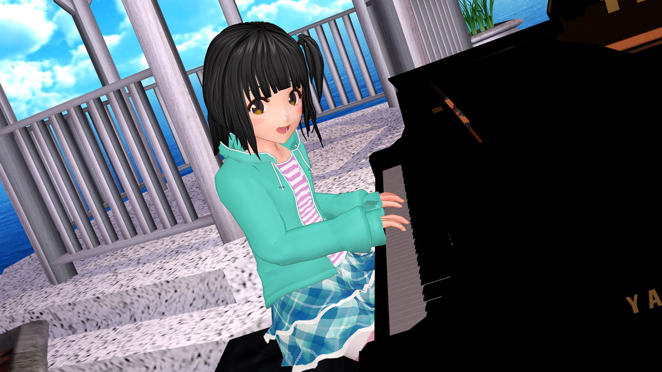 みぅちゃん10歳(海野美雨)ver3.2111　MMDオリキャラ