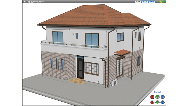 書き割りのモブ住宅です。