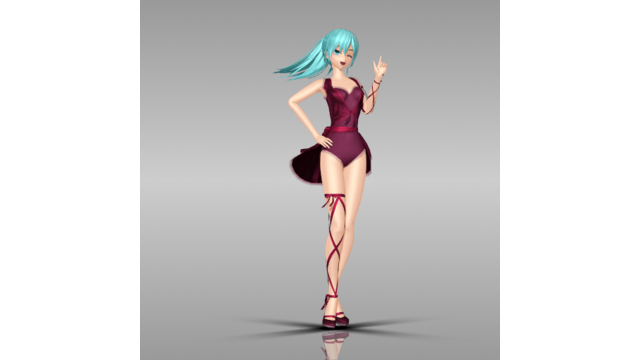 初音ミク「ヴィンテージレオタード」ver1.0 - BowlRoll