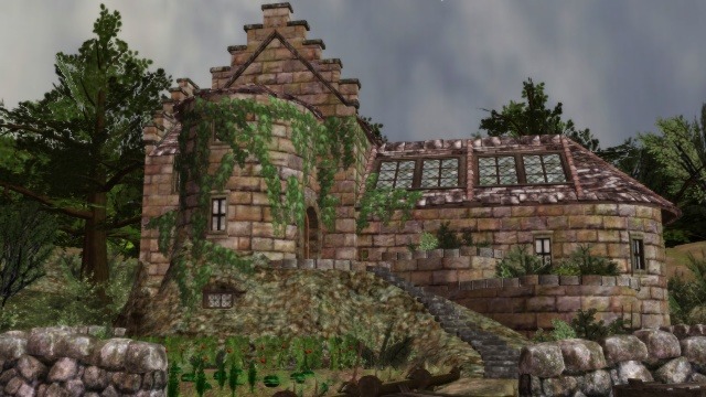 霧深い森の魔女邸