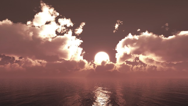 スカイドーム(セピア調の夕空) VOL.TC3