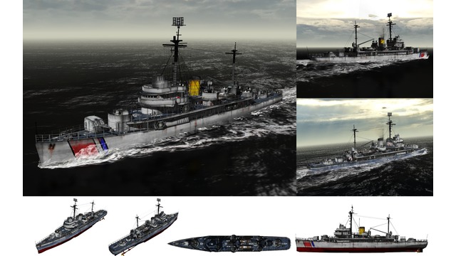 MMD用モブ哨戒艦・水上機母艦セット