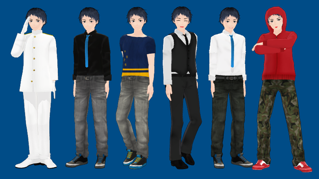 MMDオリキャラ 結人 ver1.10