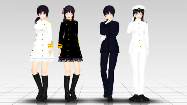 MMDオリキャラ 雫 v2.02 - BowlRoll