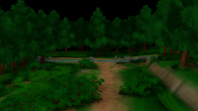 【MMD】Ｇスカ式森の中の川ステージ