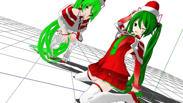 つみ式ミクさんサンタ衣装風差替テクスチャ(v2.1)