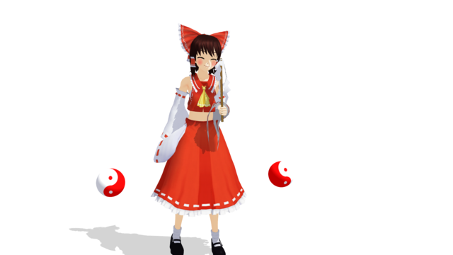 自機二人組ポーズ自機二人【東方】