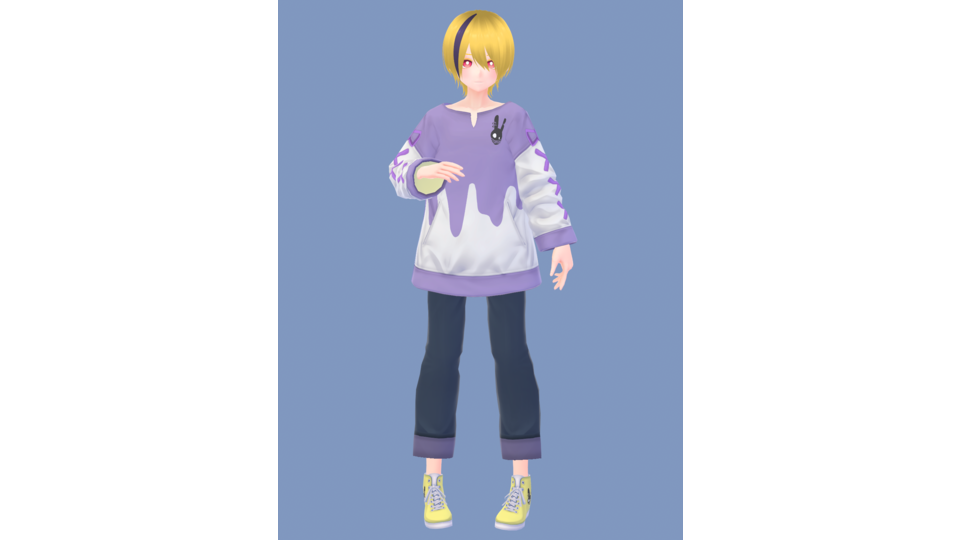 黄鏡式VRoid製黄琴まひろ　ドロドロうさぎ