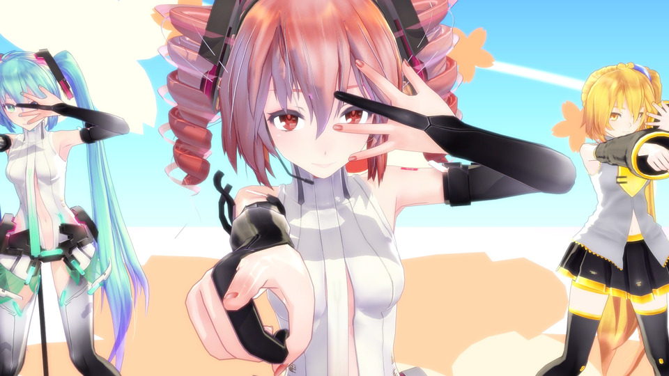 MMD Perfumeモーション配布　レーザービーム