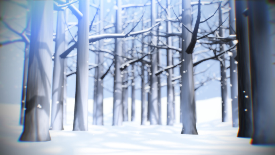 雪の木立ステージ【配布】