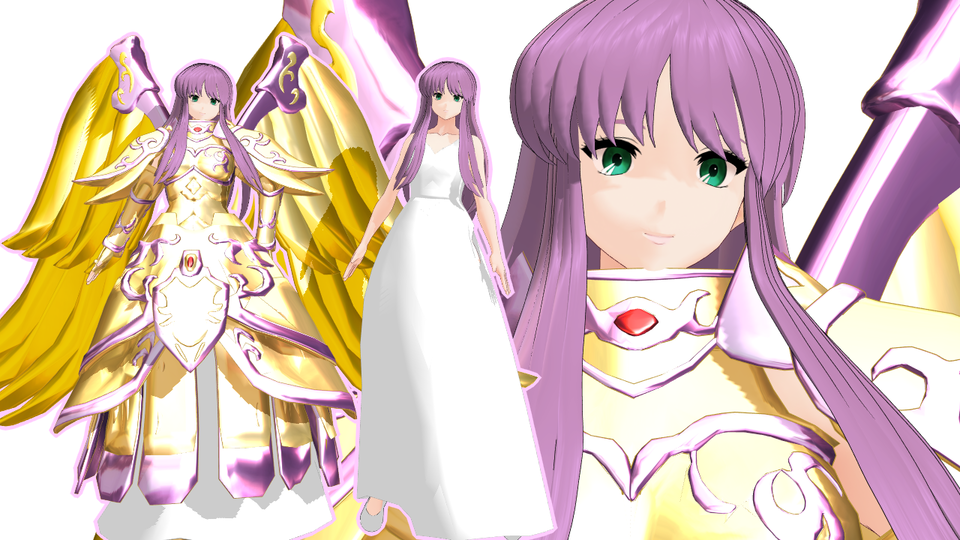 【MMD聖闘士星矢】アテナモデル配布用ver0.01