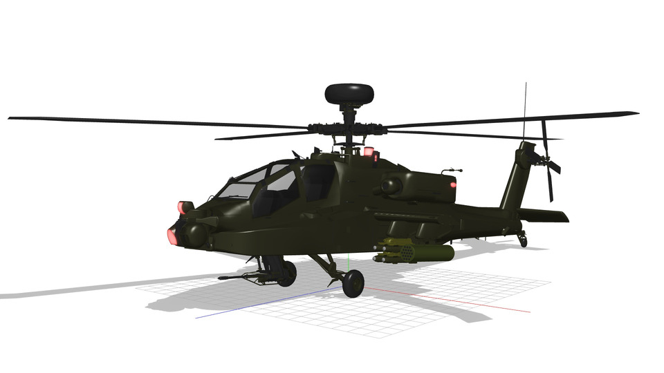 AH-64D Longbow MMDモデル