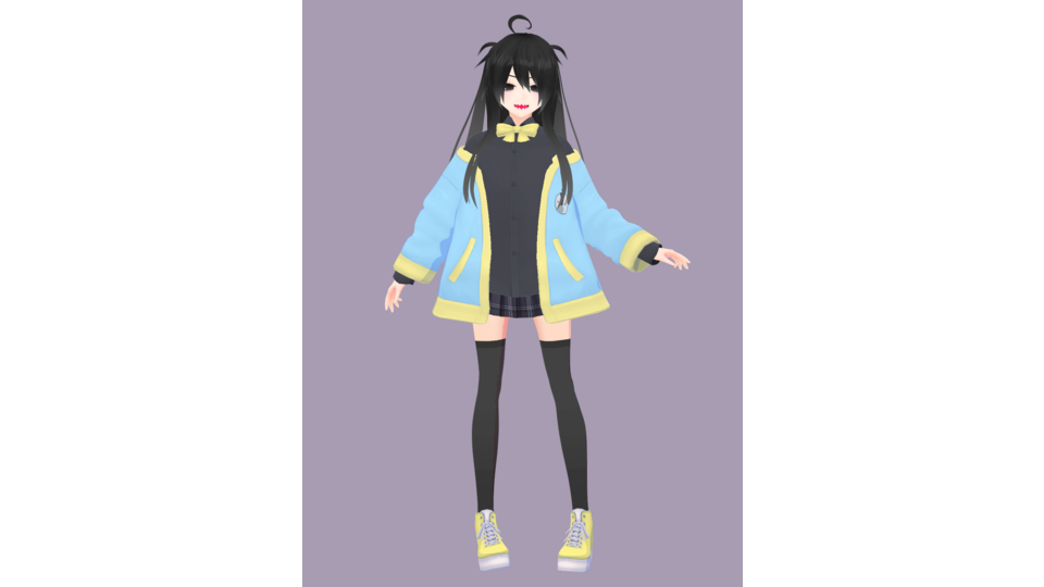 黄鏡式VRoid製黄鏡宙人♀