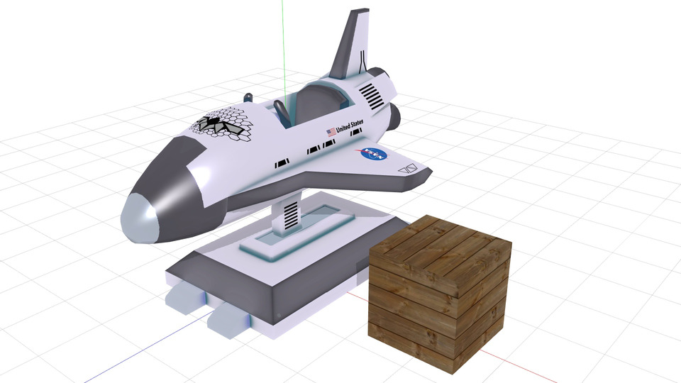 スペースシャトル定置型ライド