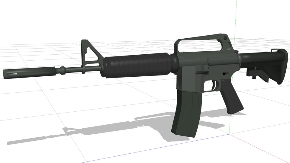 XM177改変版 MMDモデル