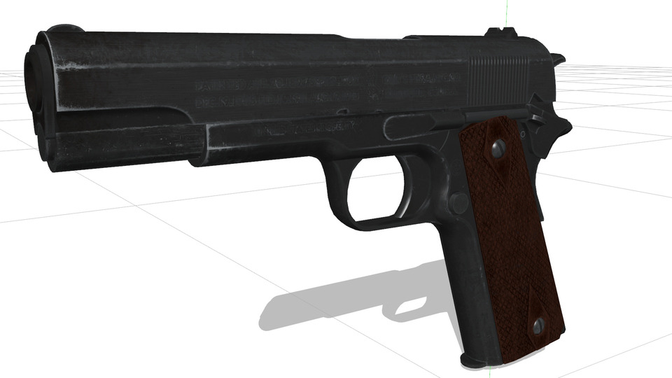COLT M1911 MMDモデル