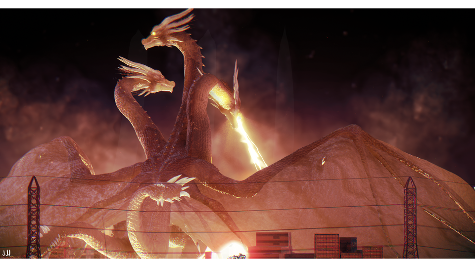 キングギドラ2019 (King Ghidorah 2019) - BowlRoll