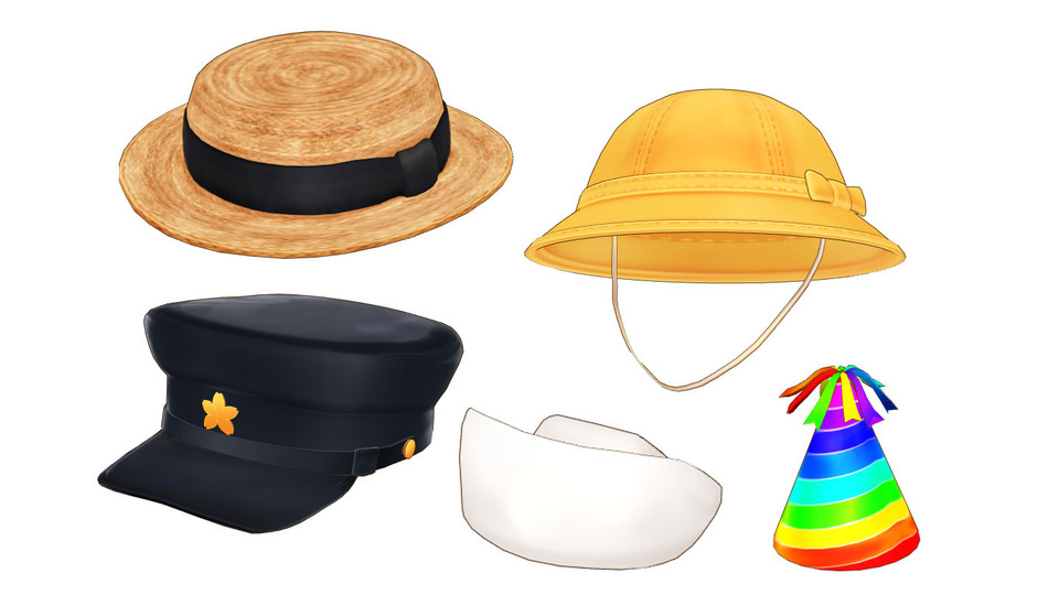 いろいろ帽子セットver2.0