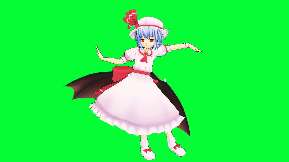 アルテラダンスを踊るレミリア・スカーレットGB+使用例