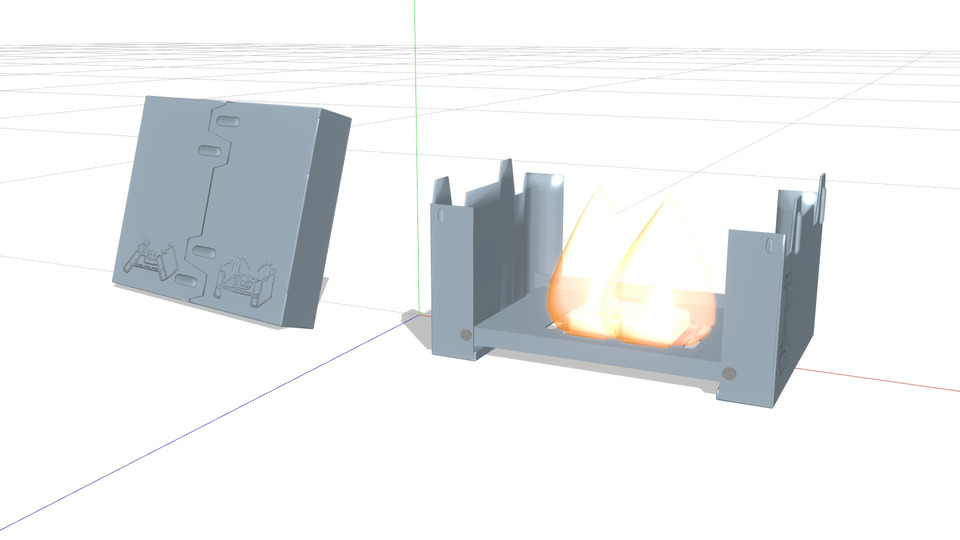 ポケットストーブMMDモデル