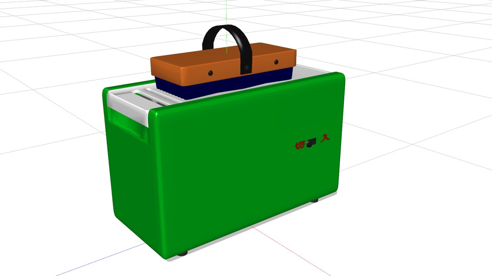 黒板消しクリーナーMMDモデル